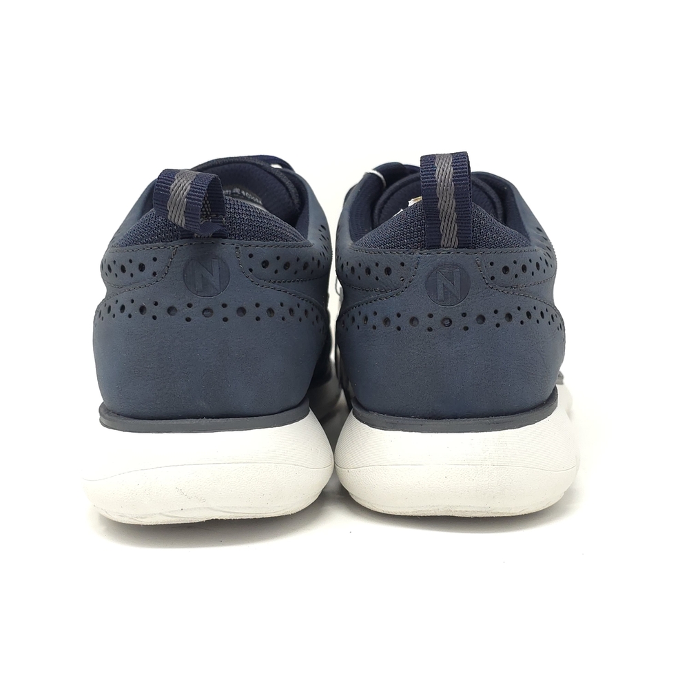 Nunn Bush Stance Knit Wingtip Oxford Navy Multi Walking Shoes 10.5M - Picture 5 of 7